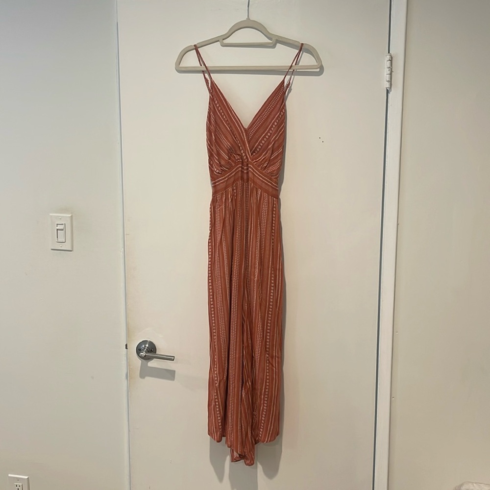 Orange Wide Leg Jumpsuit